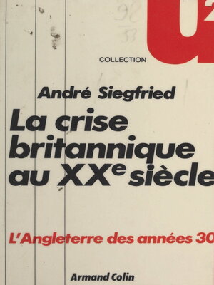 cover image of La crise britannique au XXe siècle